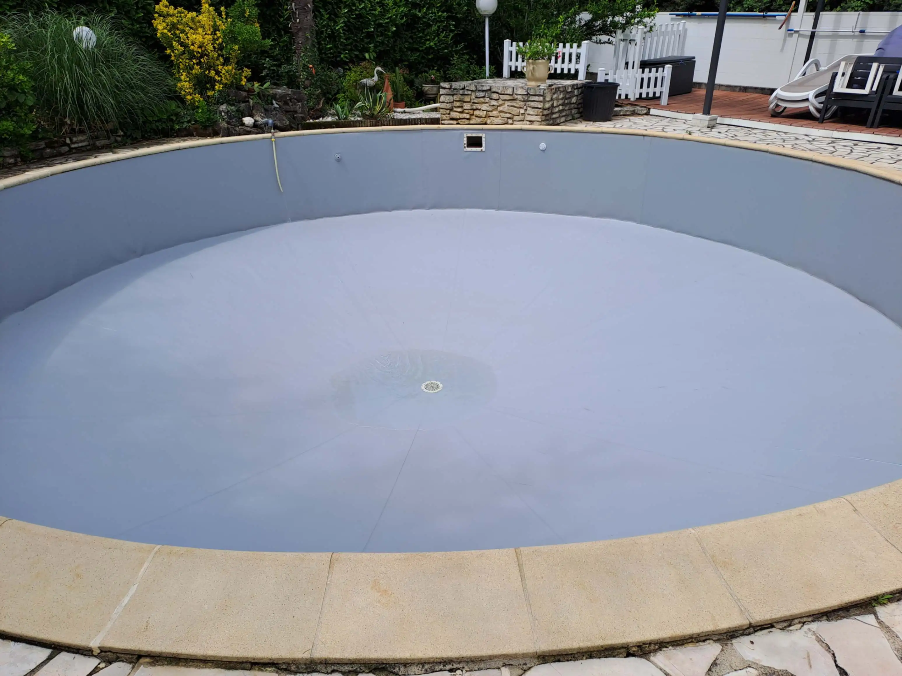Détail technique d'une piscine à Valence